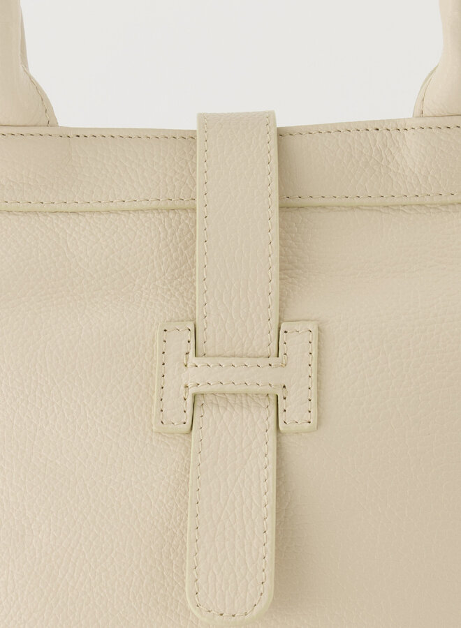 Leren tas Hermes dupe Hayla ecru