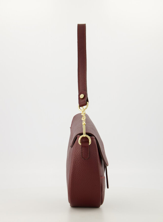 Leren tas Gigi bordeaux