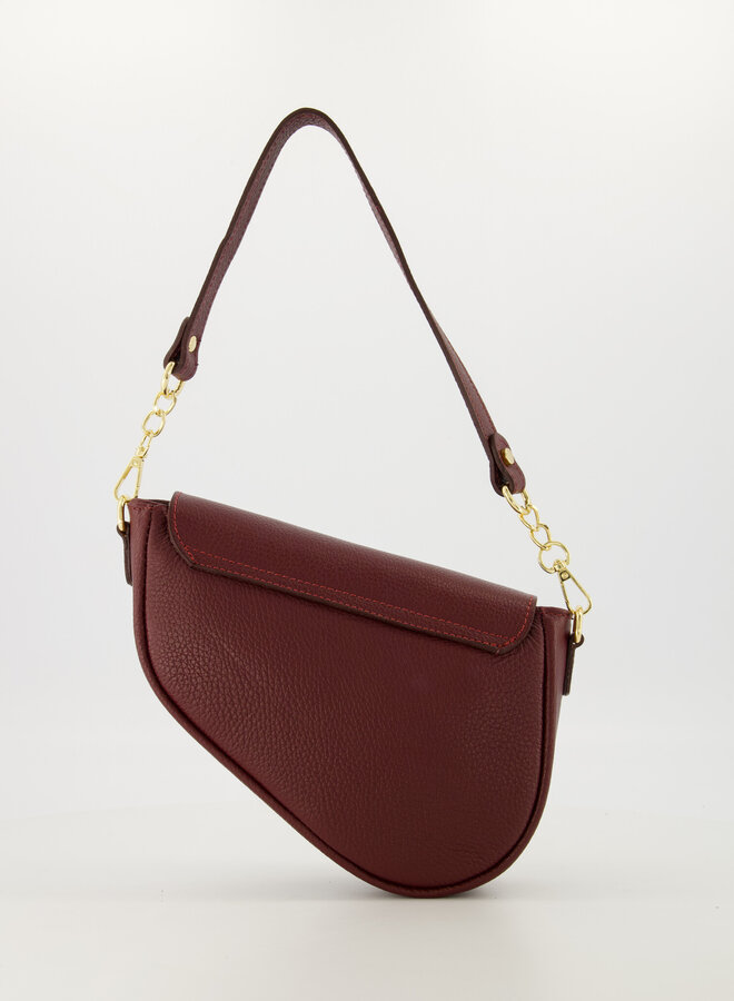 Leren tas Gigi bordeaux