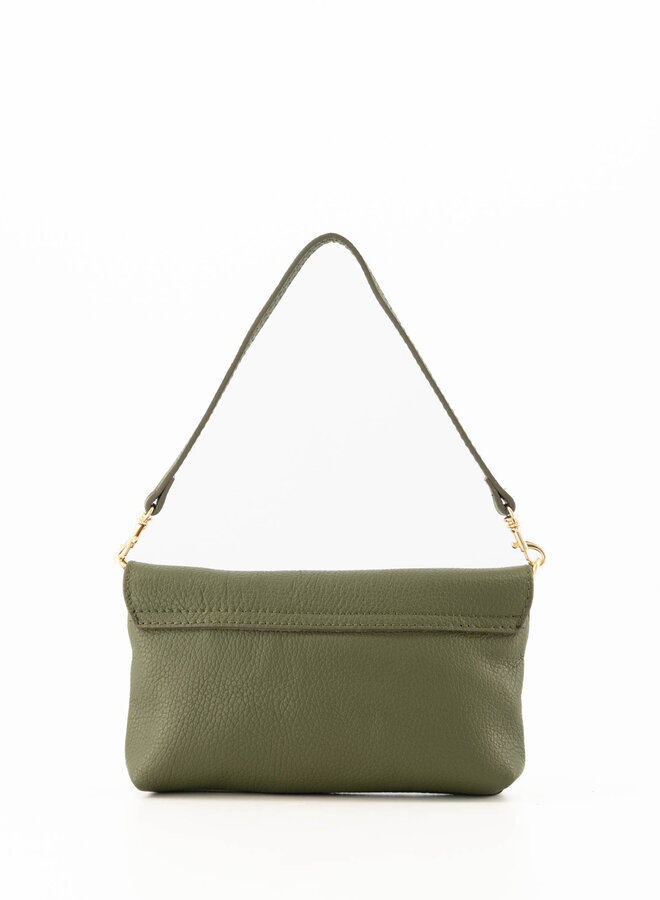 Leren tas hermes dupe groen
