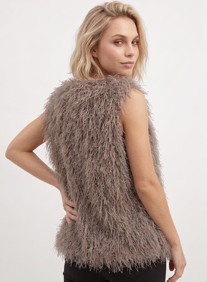 Top Vivi fur camel