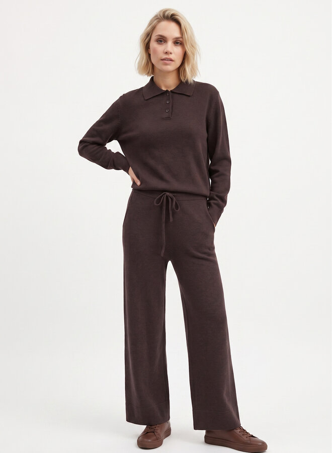 Jogger polo chocolade