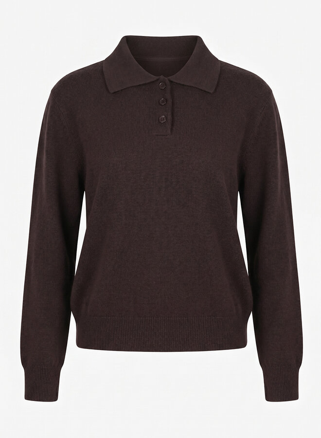 Jogger polo chocolade
