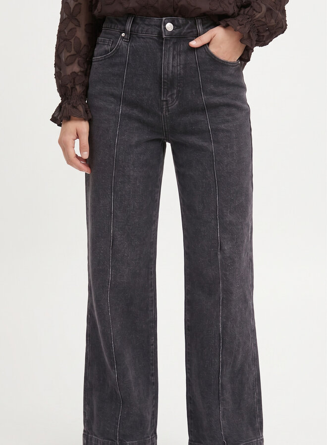 Jeans met naad grijs
