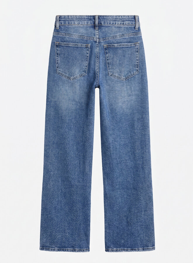 Straight leg jeans blauw