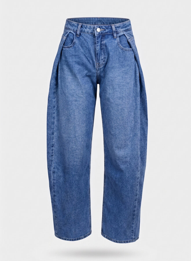 Jeans met plooi