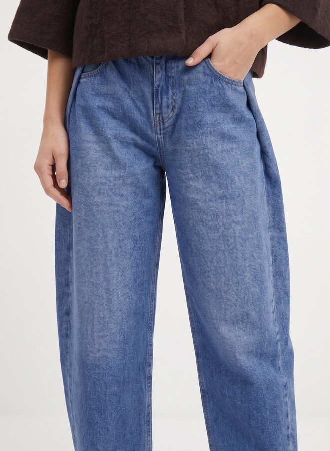 Jeans met plooi