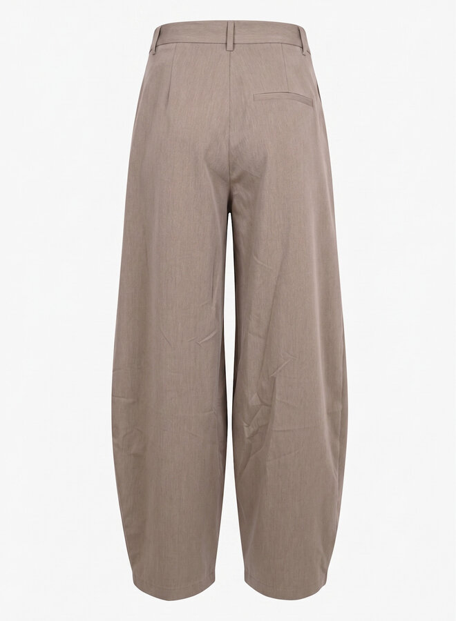 Broek met plooi Camel