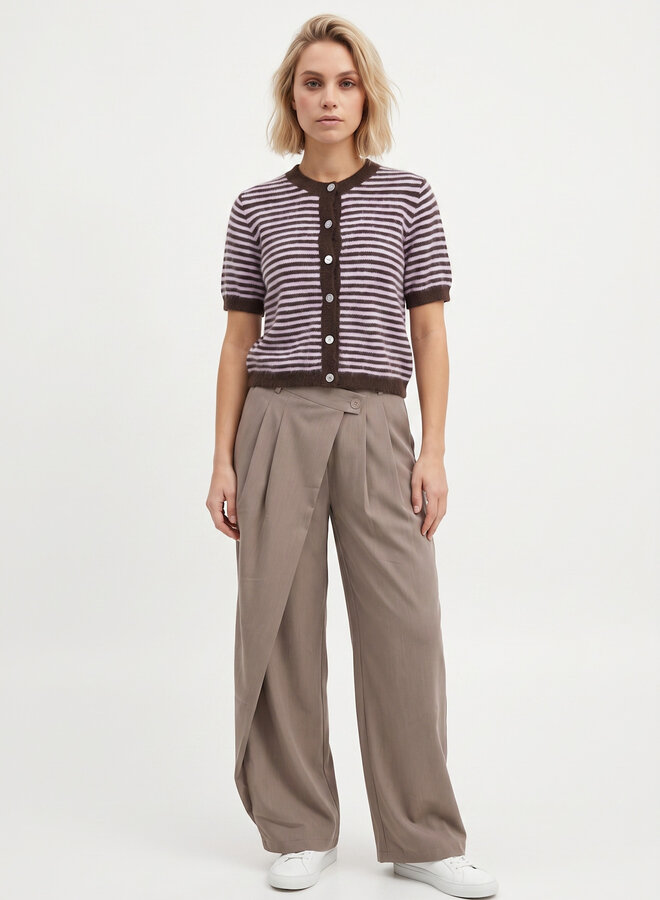 Broek met plooi Camel