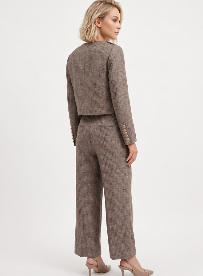 Pantalon tweed stof