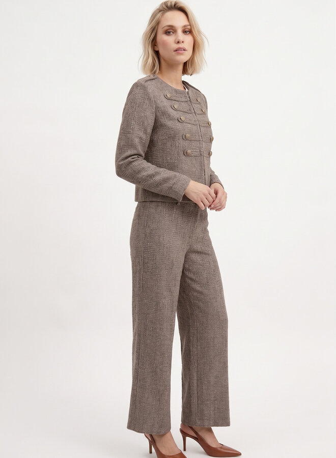 Pantalon tweed stof