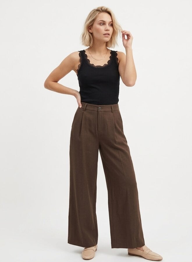 Pantalon wide leg Jamie khaki