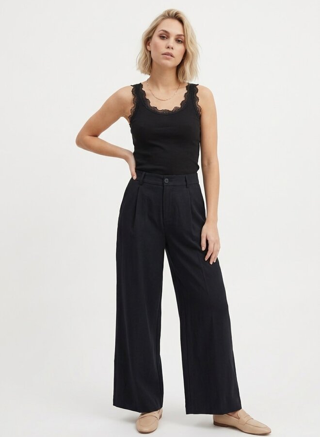 Pantalon wide leg Jamie zwart
