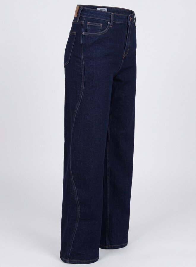 Straight leg jeans donkerblauw Mable