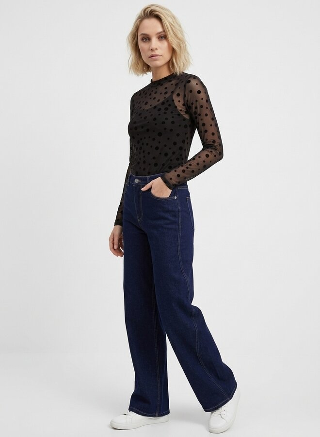 Mesh top chocolade met dots