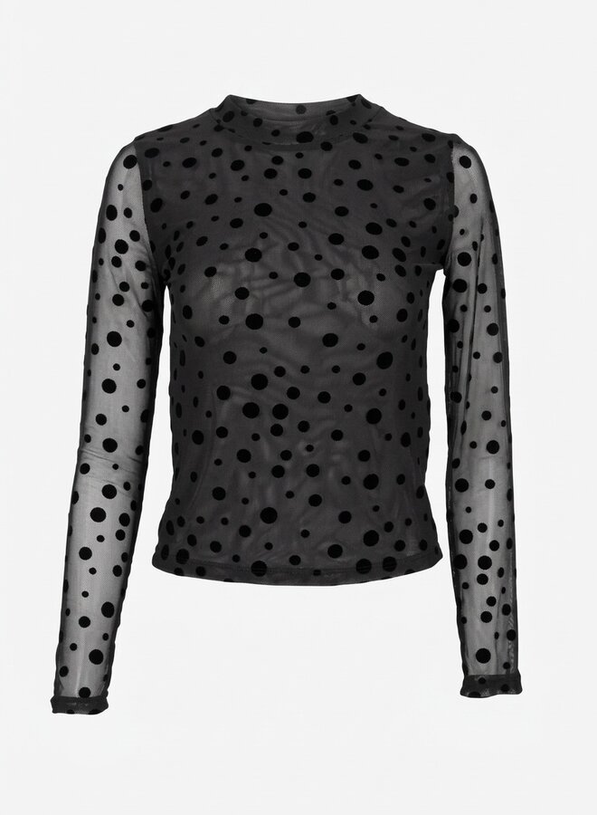 Mesh top chocolade met dots