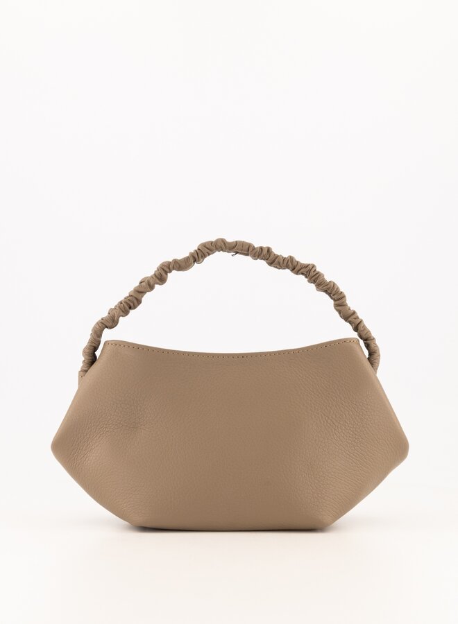 Leren tas classy Song taupe