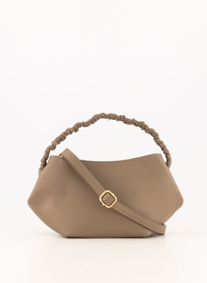 Leren tas classy Song taupe