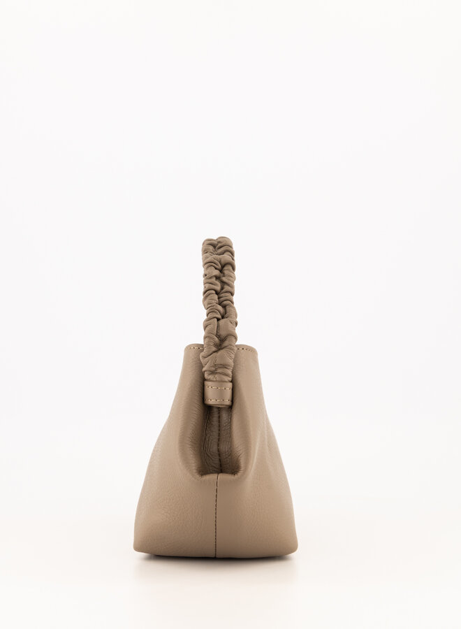 Leren tas classy Song taupe