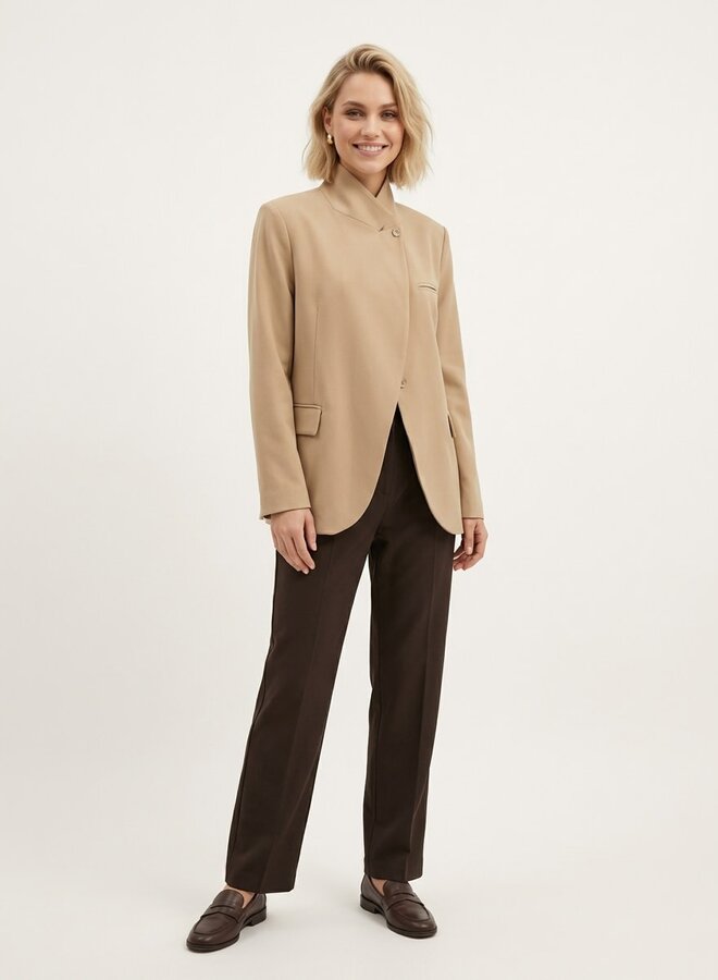 Moderne blazer Zora beige