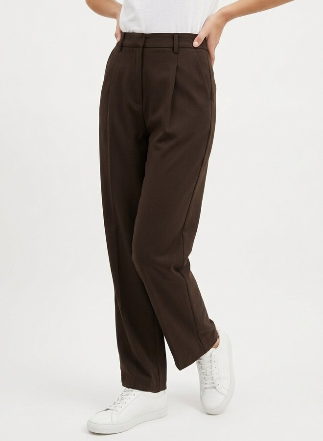 Pantalon chocolade bruin Sanne