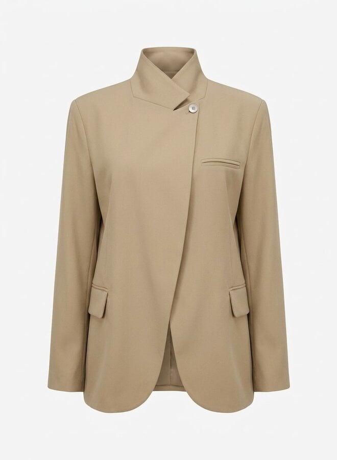 Moderne blazer Zora beige