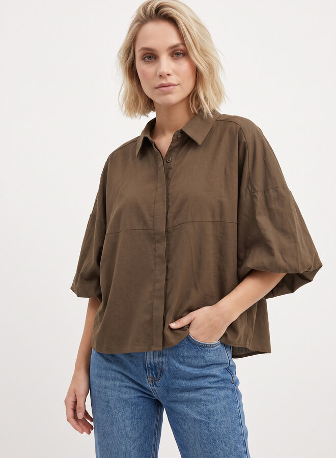 Oversized blouse Mae bruin