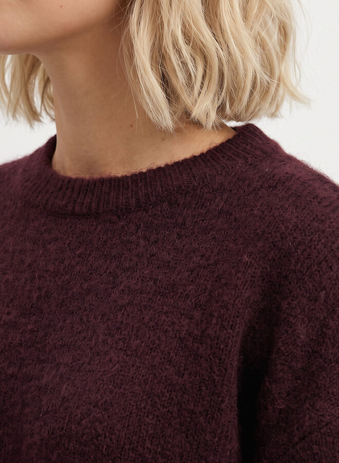 Oversized trui Fay burgundy rood