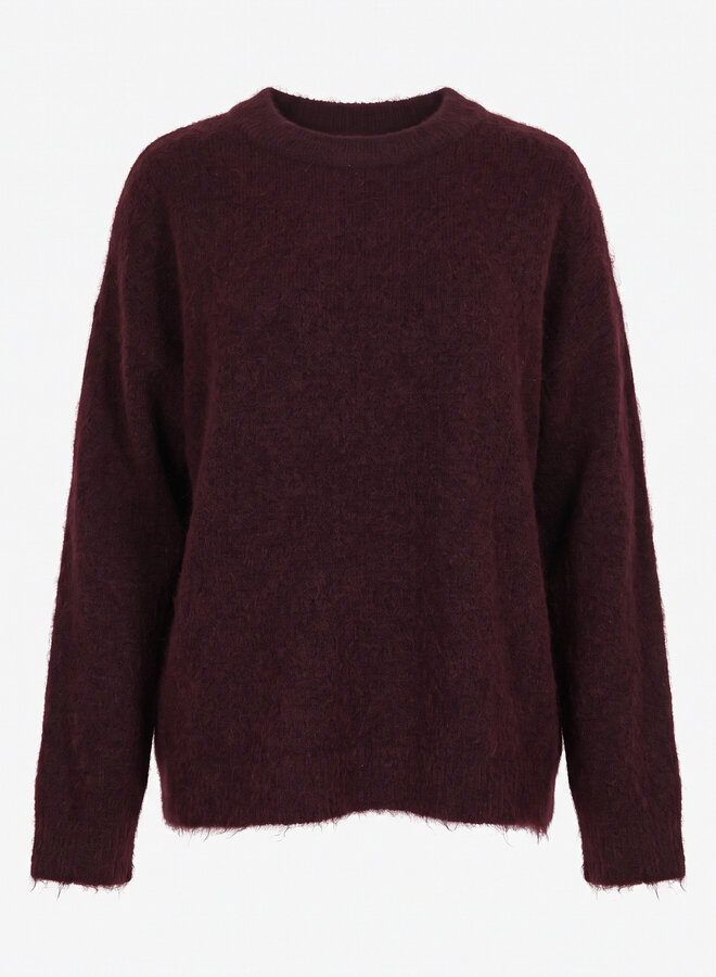 Oversized trui Fay burgundy rood