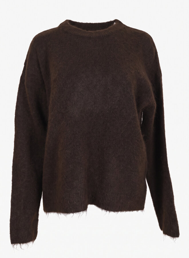 Oversized trui Fay chocolade bruin