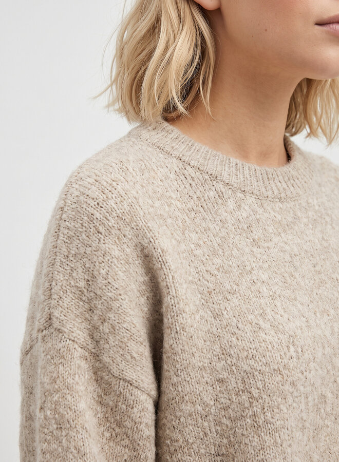 Oversized trui Fay camel