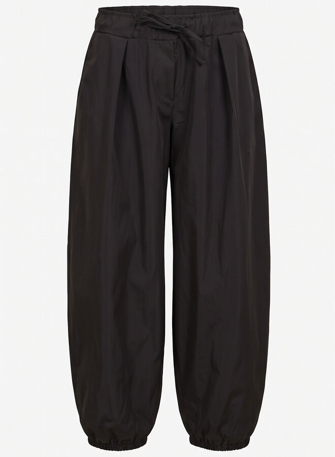 Low-waist ballon broek chocolade bruin