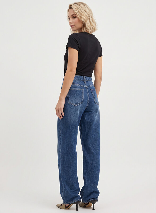 Ballon jeans extra tall dubbele naad blauw