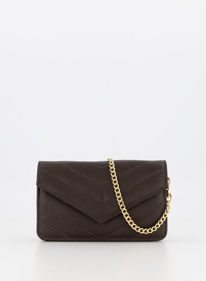 Leren tas Laurie donkerbruin