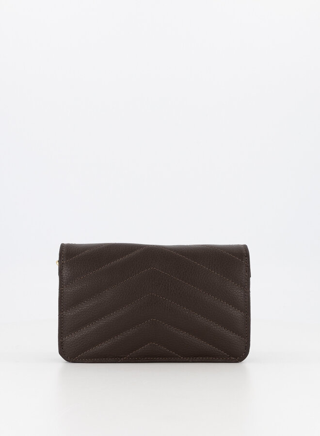 Leren tas Laurie donkerbruin