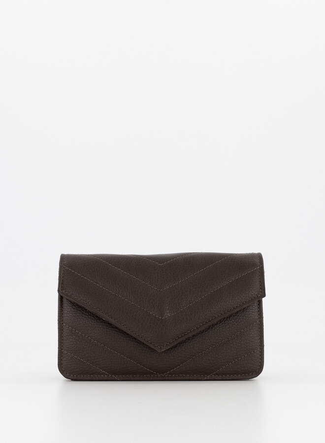 Leren tas Laurie donkerbruin