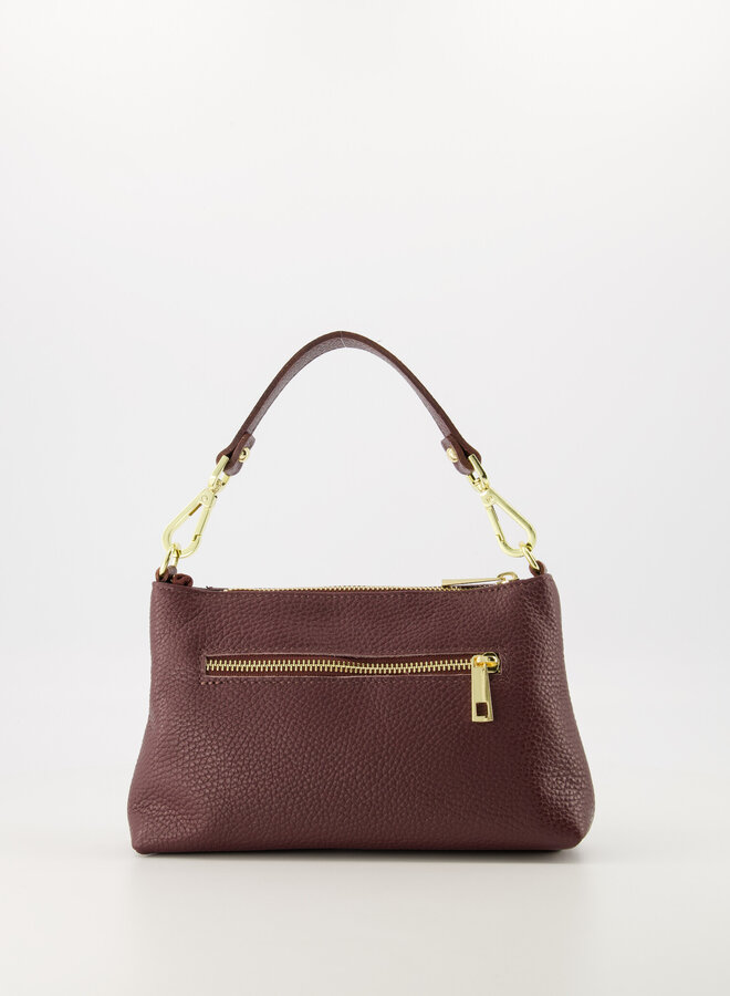 Leren schoudertas Cosa bordeaux rood