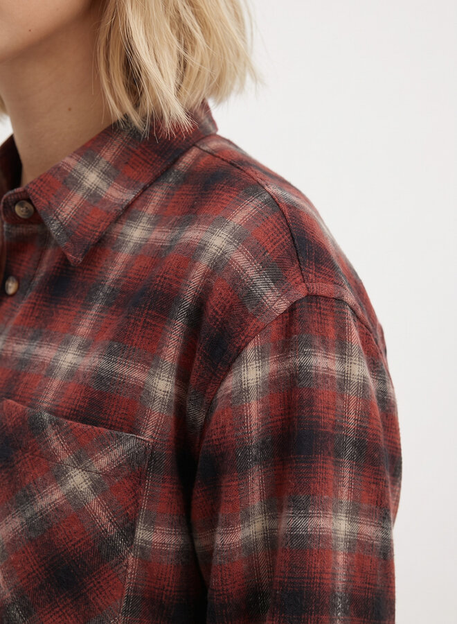 Lumberjack blouse burgundy rood