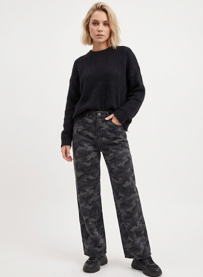 Military jeans camo