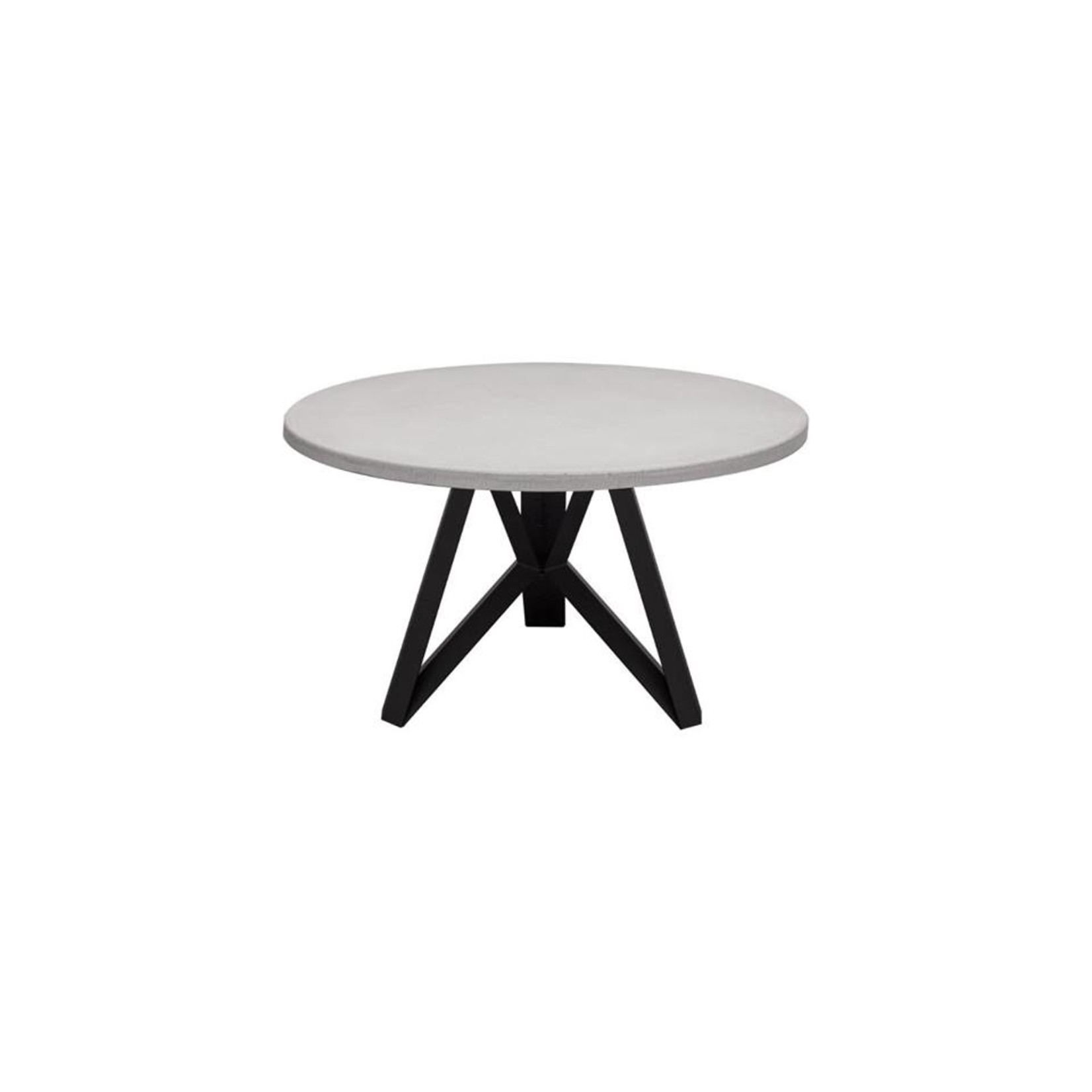 Ronde tafel, betonlook grojs