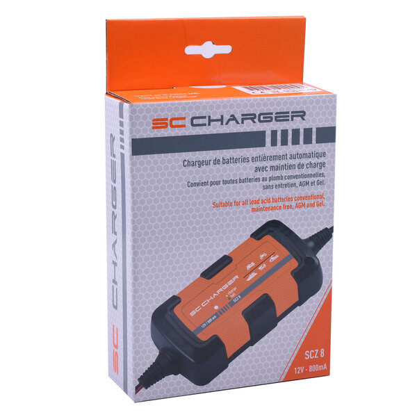 Acculader / druppellader 12v 0.8a SC charger