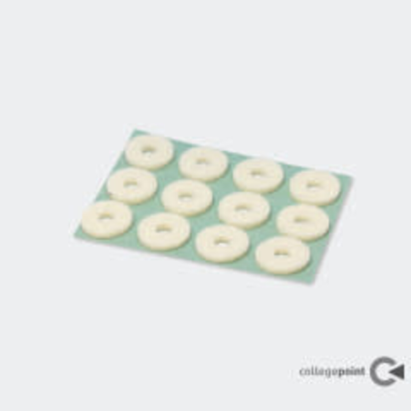 Viltringen, groot rond, 5mm 12 stuks