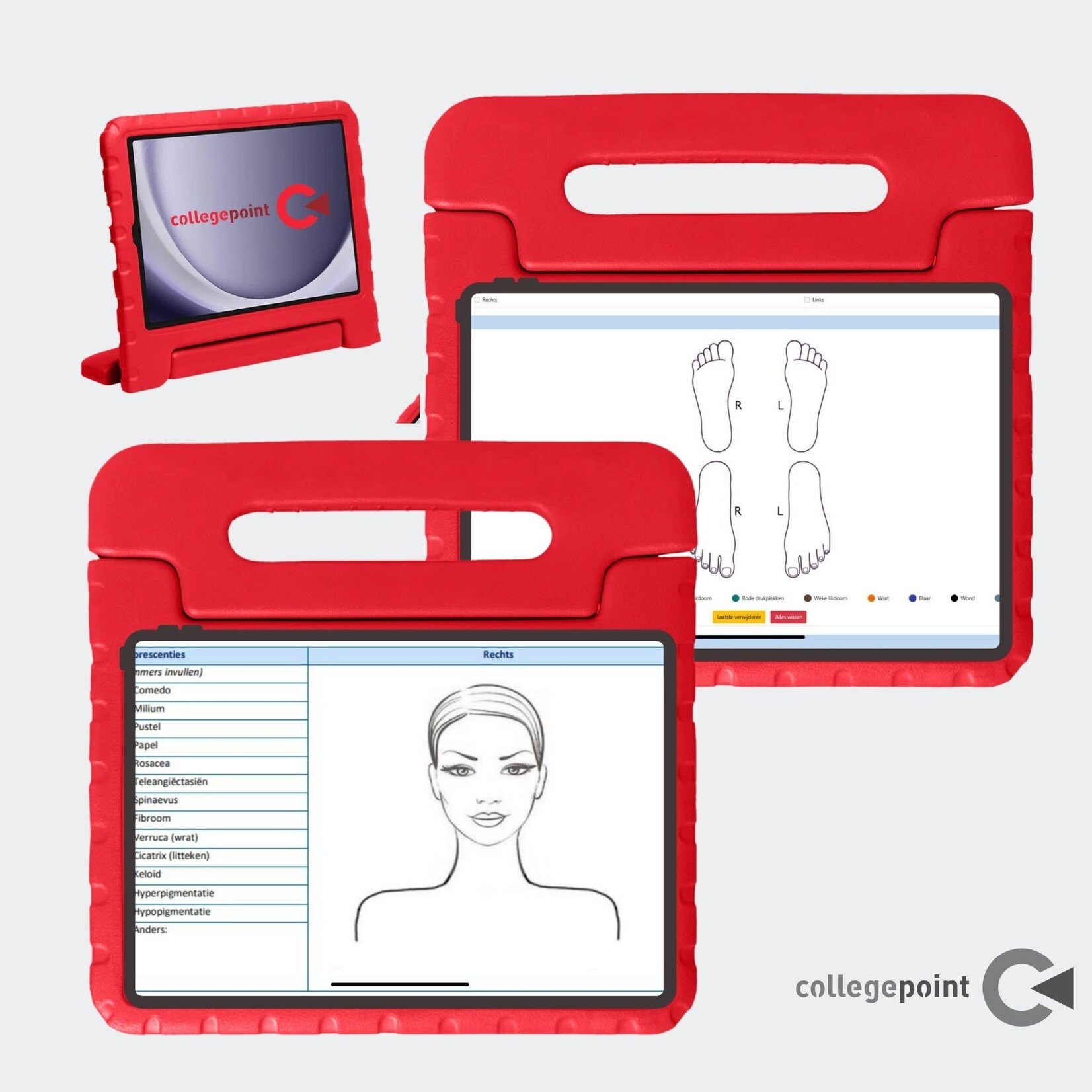 Tablet met beschermcase