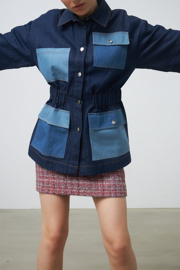 Vilde Lou jacket - denim blue