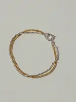by1oak About me bracelet - gold/silver