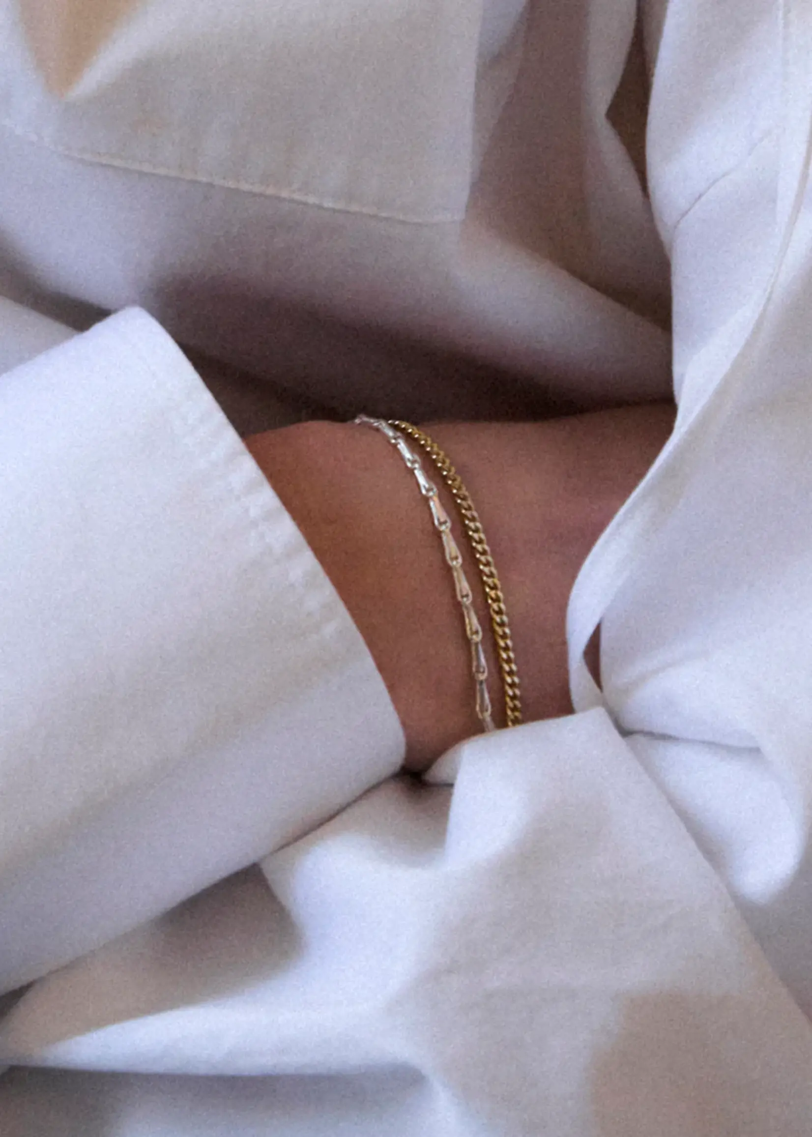 by1oak About me bracelet - gold/silver
