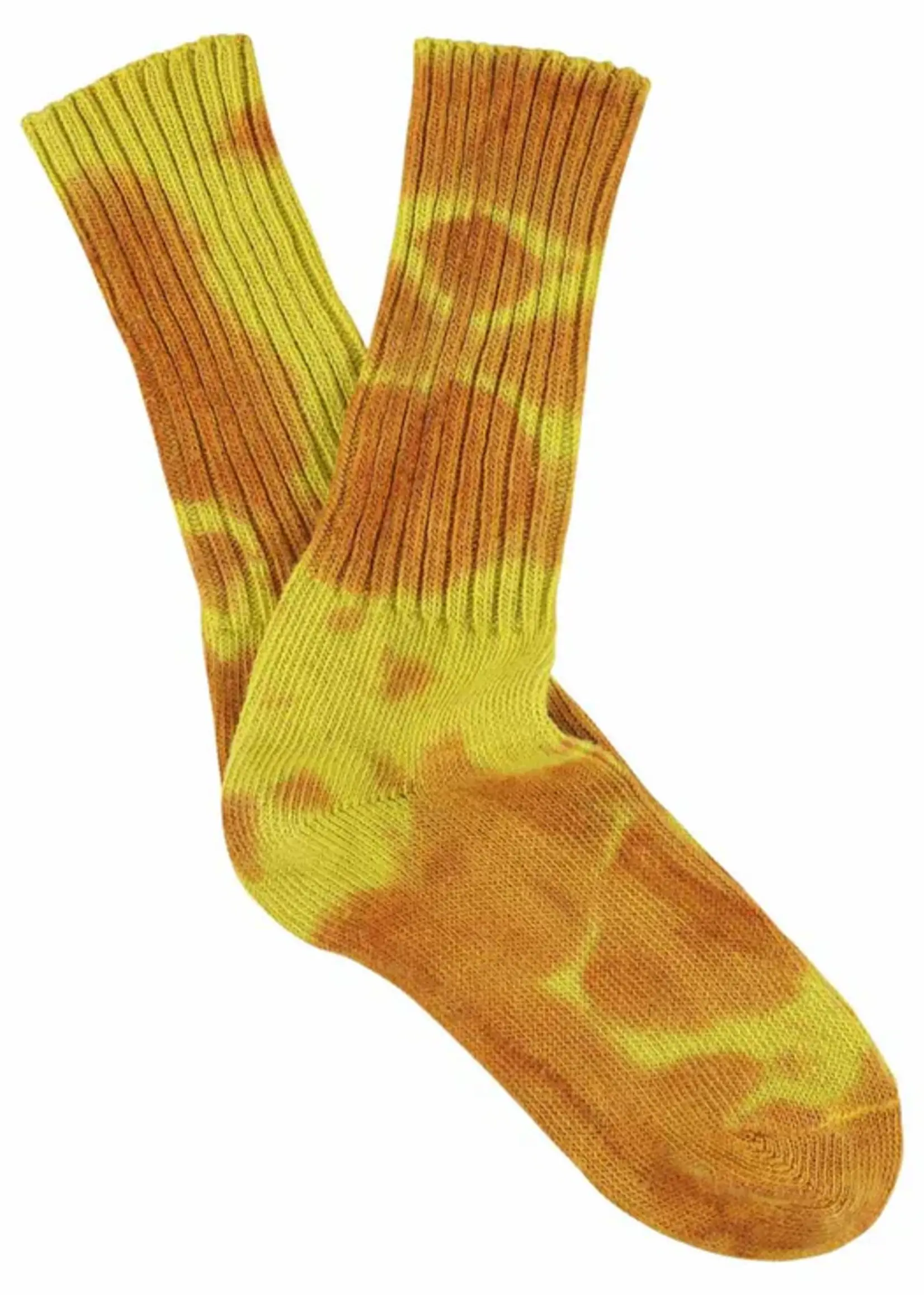 Escuyer Escuyer women - Tie Dye Socks Rust/Yellow