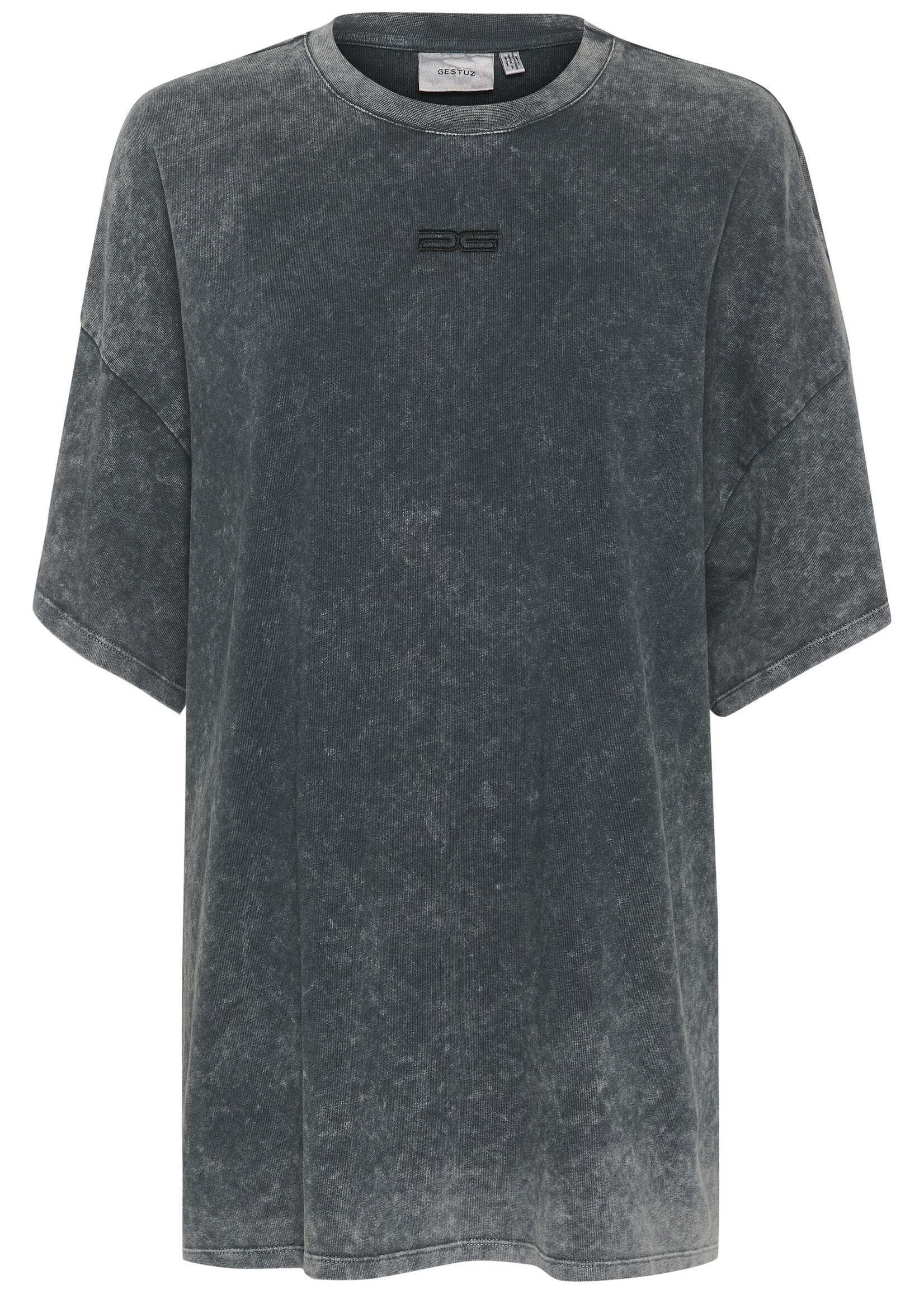 Gestuz JioGZ oversize tee - dark grey wash