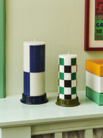 Hay Column Candleholder-Medium-Army