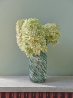 Hay Splash Vase Roll Neck-Small-Green swirl